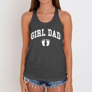 Dad Father of Proud New Dad Classic Women's Knotted Racerback Tank