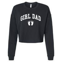 Dad Father of Proud New Dad Classic Cropped Pullover Crew