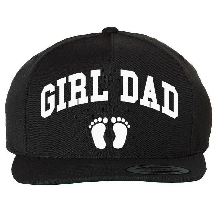 Dad Father of Proud New Dad Classic Wool Snapback Cap