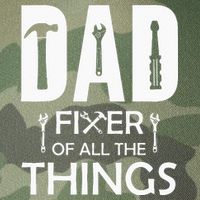 Dad Fixer Of All Things Tools Dad Jokes Fars Day Legacy Tie Dye Trucker Hat