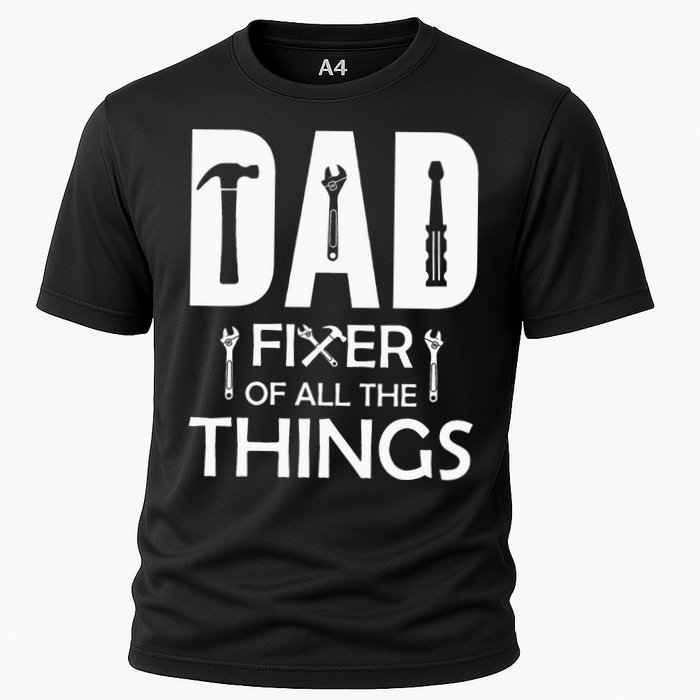 Dad Fixer Of All Things Tools Dad Jokes Fars Day Cooling Performance Crew T-Shirt