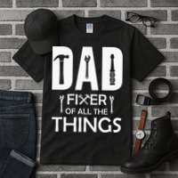 Dad Fixer Of All Things Tools Dad Jokes Fars Day Tall T-Shirt
