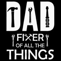 Dad Fixer Of All Things Tools Dad Jokes Fars Day Button