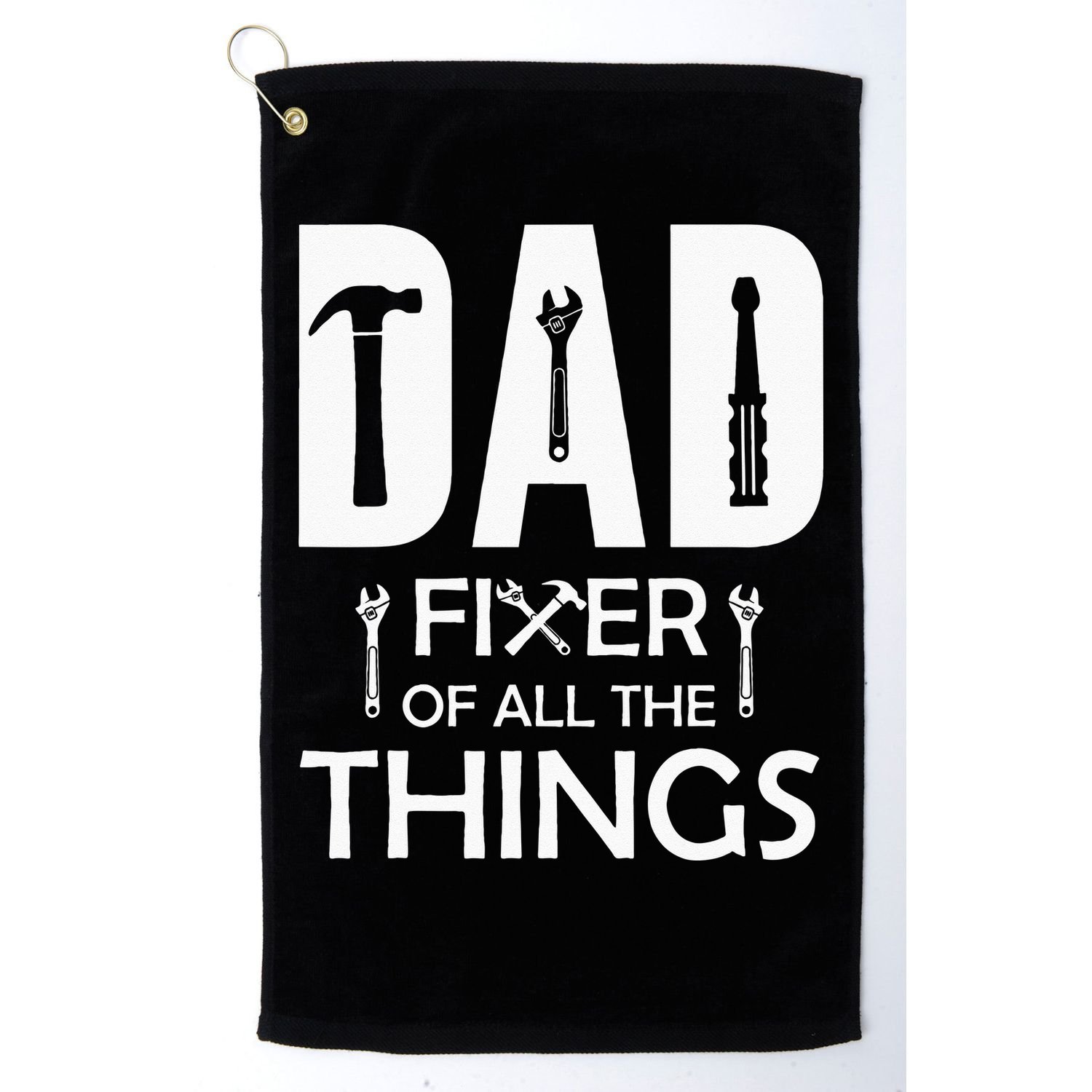 Dad Fixer Of All Things Tools Dad Jokes Fars Day Golf Towel