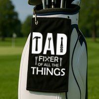 Dad Fixer Of All Things Tools Dad Jokes Fars Day Golf Towel