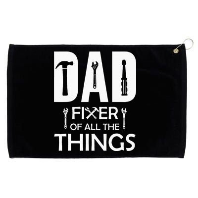 Dad Fixer Of All Things Tools Dad Jokes Fars Day Grommeted Golf Towel