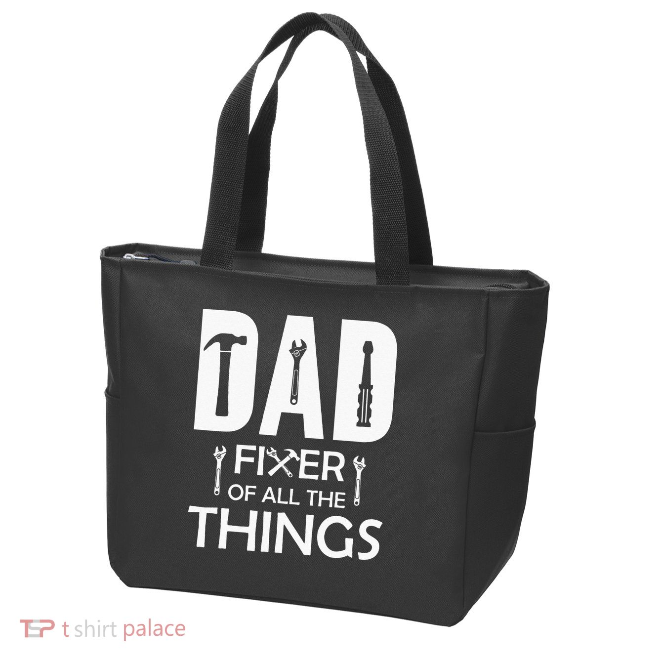 Dad Fixer Of All Things Tools Dad Jokes Fars Day Zip Tote Bag