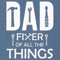 Dad Fixer Of All Things Tools Dad Jokes Fars Day Garment-Dyed Sweatshirt