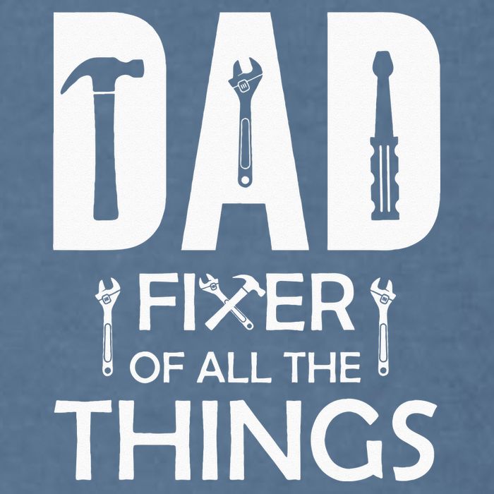 Dad Fixer Of All Things Tools Dad Jokes Fars Day Garment-Dyed Sweatshirt