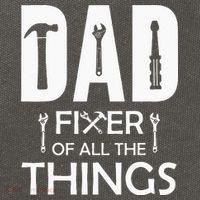 Dad Fixer Of All Things Tools Dad Jokes Fars Day Cotton Canvas Backpack