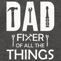 Dad Fixer Of All Things Tools Dad Jokes Fars Day Vector Backpack