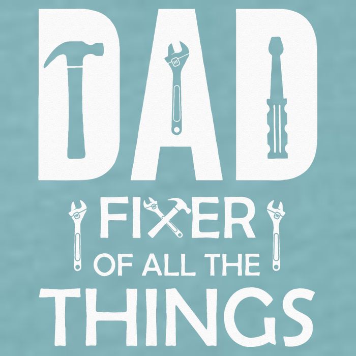 Dad Fixer Of All Things Tools Dad Jokes Fars Day Sueded Cloud Jersey T-Shirt