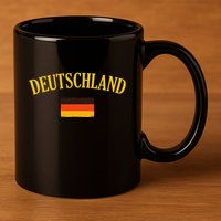 Deutschland Flag Of Germany Flag 11oz C Handle Ceramic Mug