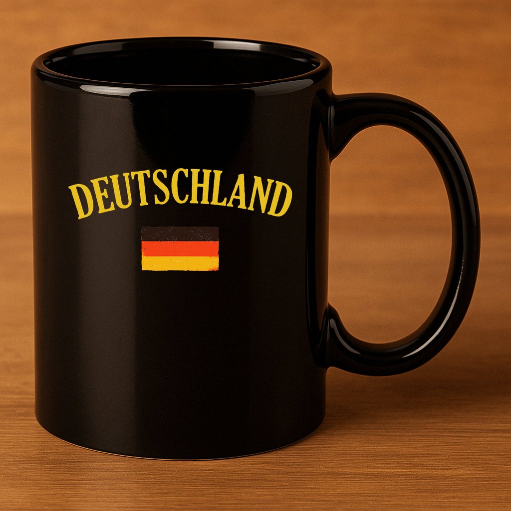 Deutschland Flag Of Germany Flag 11oz C Handle Ceramic Mug