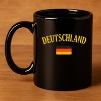 Deutschland Flag Of Germany Flag 11oz C Handle Ceramic Mug