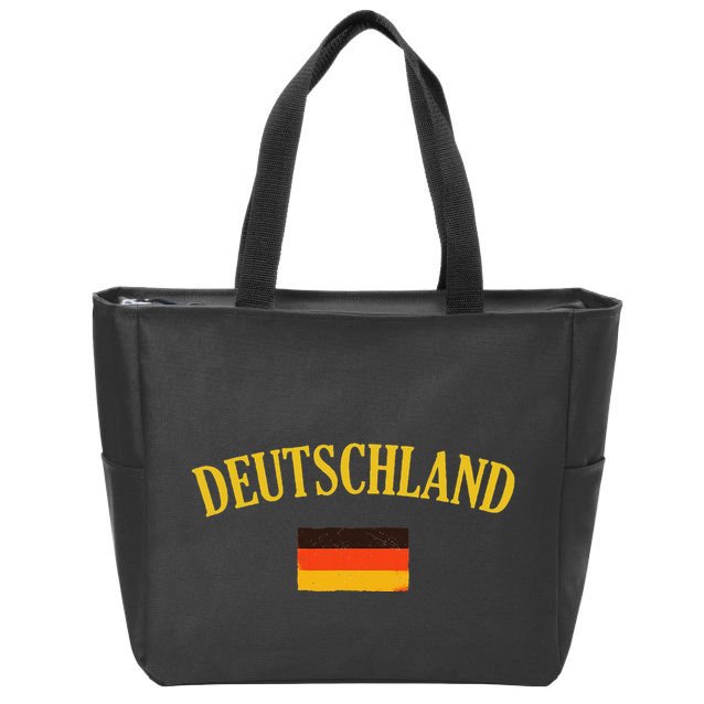 Deutschland Flag Of Germany Flag Zip Tote Bag