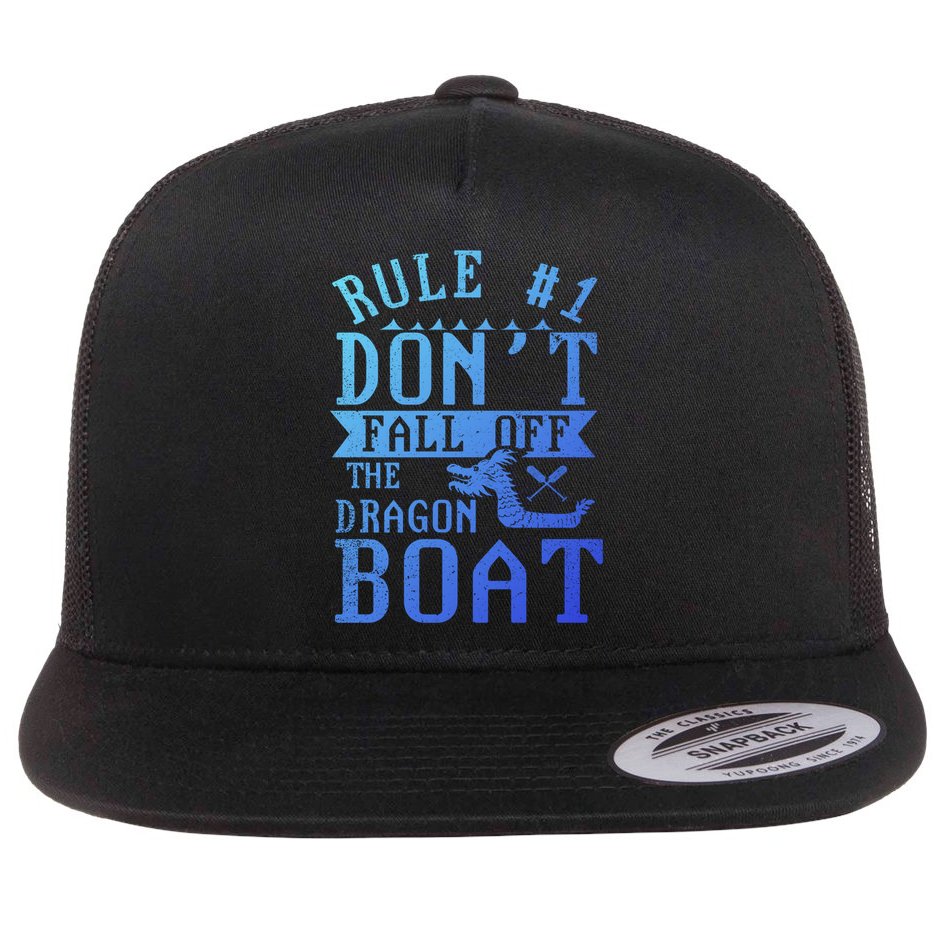 Dont Fall Off Dragon Boat Racing Lover Boats Racer Boating Great Gift Flat Bill Trucker Hat