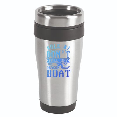 Dont Fall Off Dragon Boat Racing Lover Boats Racer Boating Great Gift 16oz Travel Tumbler