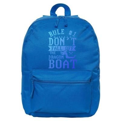 Dont Fall Off Dragon Boat Racing Lover Boats Racer Boating Great Gift 16 in Basic Backpack