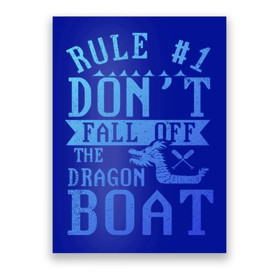 Dont Fall Off Dragon Boat Racing Lover Boats Racer Boating Great Gift Poster