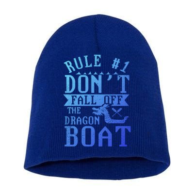 Dont Fall Off Dragon Boat Racing Lover Boats Racer Boating Great Gift Short Acrylic Beanie