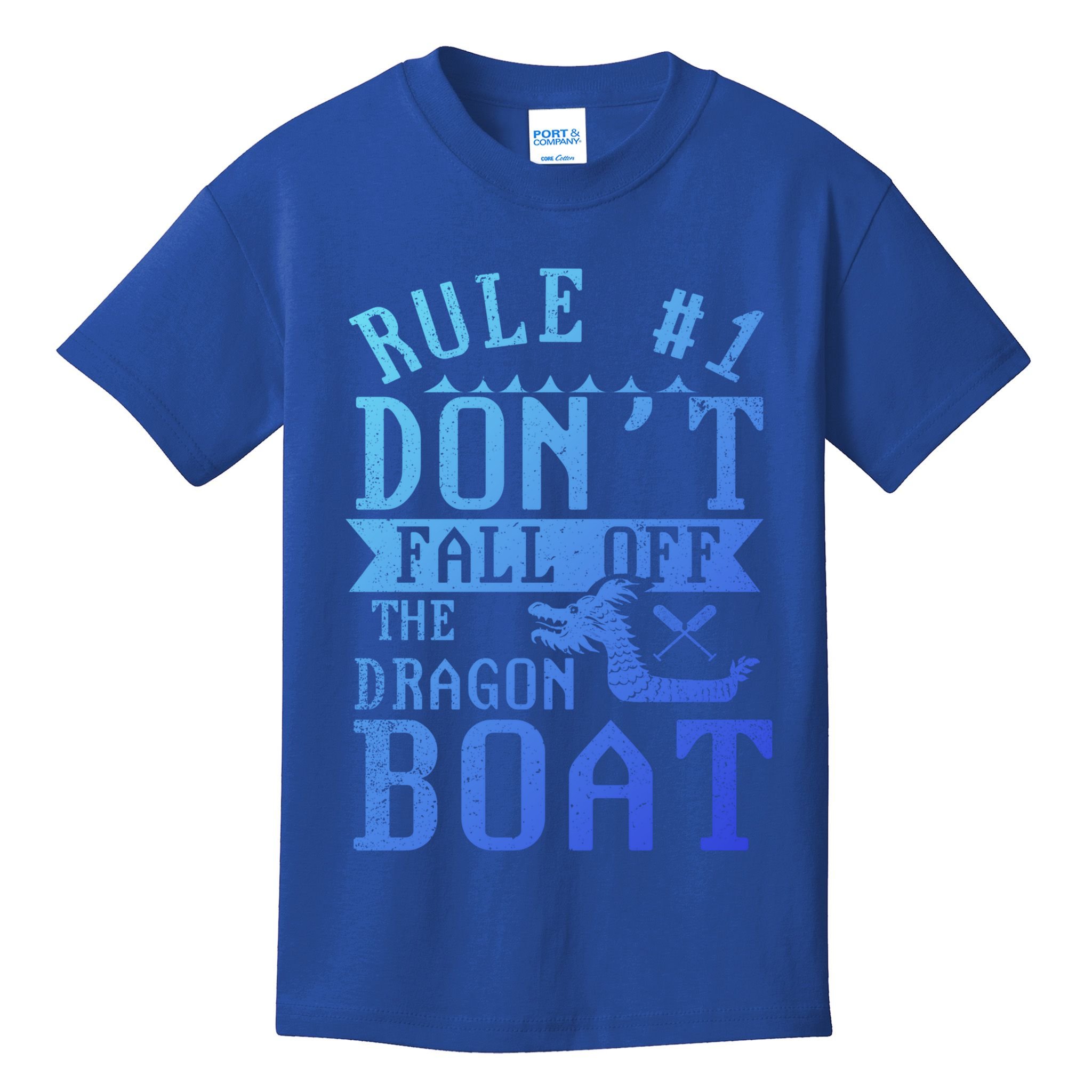 Dont Fall Off Dragon Boat Racing Lover Boats Racer Boating Great Gift Kids T-Shirt