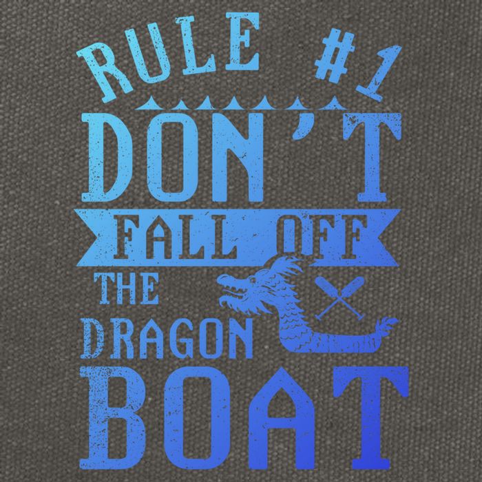 Dont Fall Off Dragon Boat Racing Lover Boats Racer Boating Great Gift Cotton Canvas Backpack