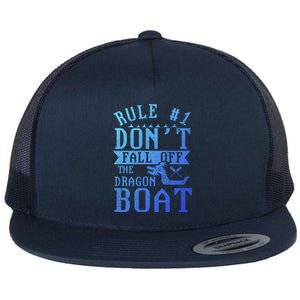 Dont Fall Off Dragon Boat Racing Lover Boats Racer Boating Great Gift Flat Bill Trucker Hat