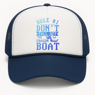 Dont Fall Off Dragon Boat Racing Lover Boats Racer Boating Great Gift Trucker Hat