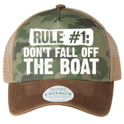 Dont Fall Off The Boat Cruise Sailing Captains Gift Legacy Tie Dye Trucker Hat