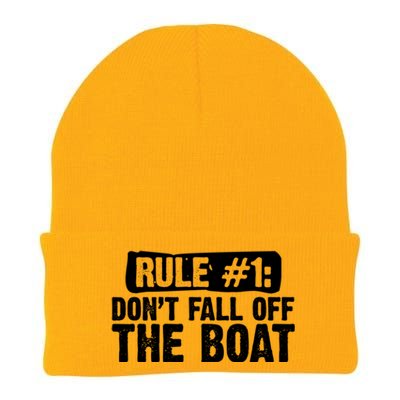 Dont Fall Off The Boat Cruise Sailing Captains Gift Knit Cap Winter Beanie