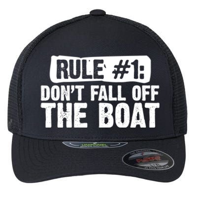 Dont Fall Off The Boat Cruise Sailing Captains Gift Flexfit Unipanel Trucker Cap