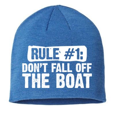 Dont Fall Off The Boat Cruise Sailing Captains Gift Sustainable Beanie