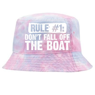 Dont Fall Off The Boat Cruise Sailing Captains Gift Tie-Dyed Bucket Hat