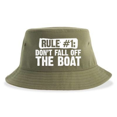 Dont Fall Off The Boat Cruise Sailing Captains Gift Sustainable Bucket Hat