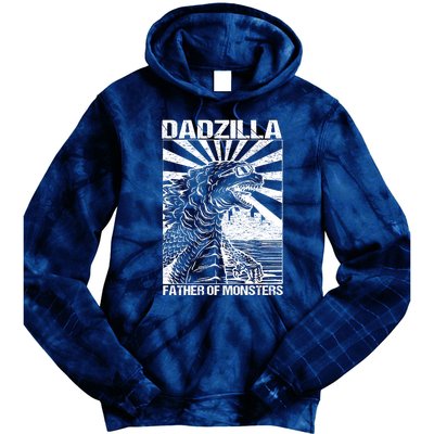 Dadzilla Father Of Monsters Tie Dye Hoodie