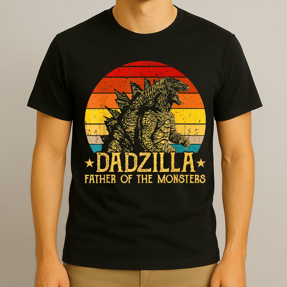 Dadzilla Father Of The Monsters Sunset T-Shirt