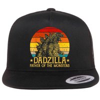 Dadzilla Father Of The Monsters Sunset Flat Bill Trucker Hat