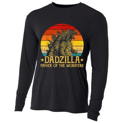 Dadzilla Father Of The Monsters Sunset Cooling Performance Long Sleeve Crew