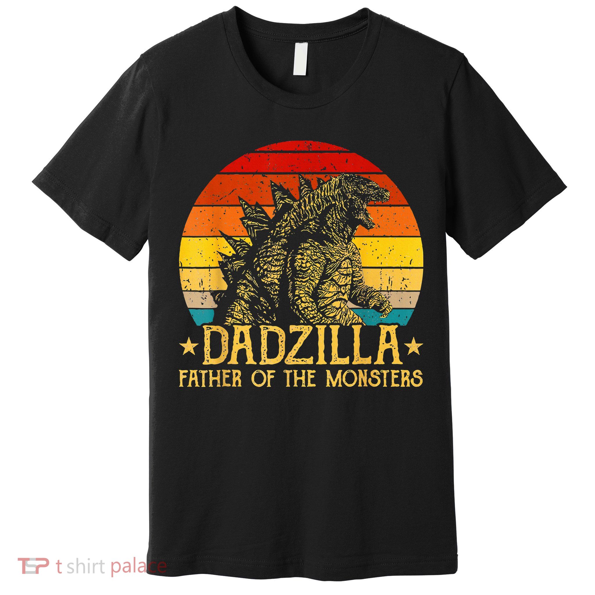 Dadzilla Father Of The Monsters Sunset Premium T-Shirt