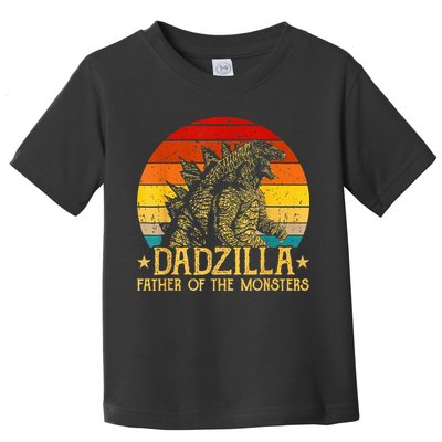 Dadzilla Father Of The Monsters Sunset Toddler T-Shirt