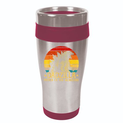 Dadzilla Father Of The Monsters Sunset 16oz Travel Tumbler