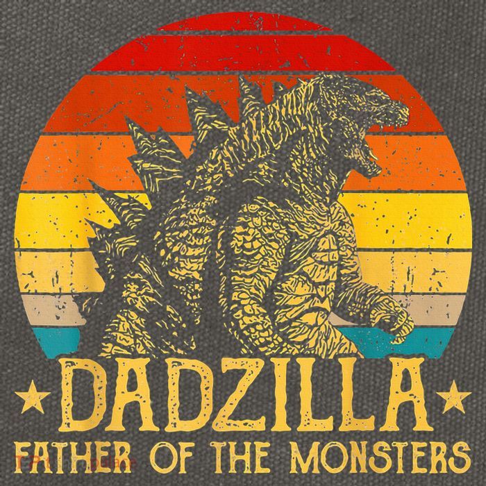 Dadzilla Father Of The Monsters Sunset Cotton Canvas Backpack