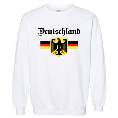 Deutschland Flag Of German Eagle Germany German Garment-Dyed Sweatshirt