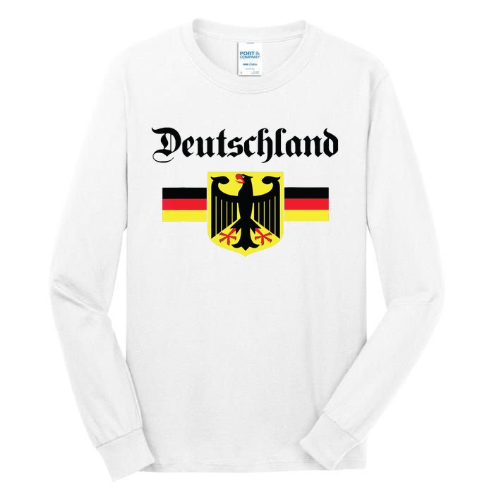 Deutschland Flag Of German Eagle Germany German Tall Long Sleeve T-Shirt