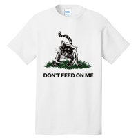 “Don’T Feed On Me” Gadsden Flag Style Cat Tall T-Shirt