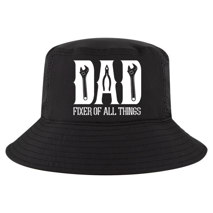 Dad Fixer Of All Things Funny Tools Dad Gifts Cool Comfort Performance Bucket Hat