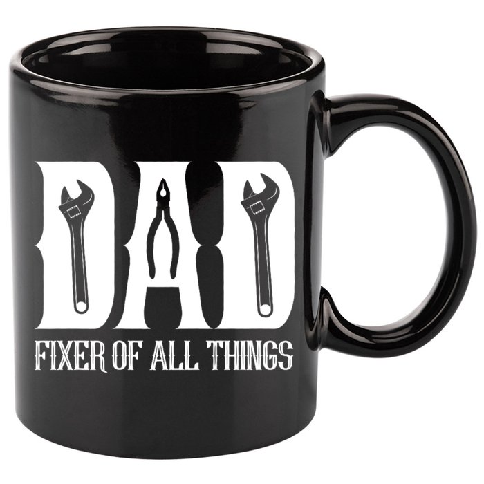 Dad Fixer Of All Things Funny Tools Dad Gifts 11oz C Handle Ceramic Mug