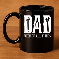 Dad Fixer Of All Things Funny Tools Dad Gifts 11oz C Handle Ceramic Mug