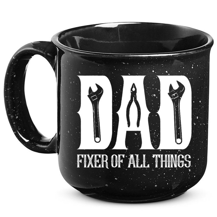 Dad Fixer Of All Things Funny Tools Dad Gifts 15oz Campfire Ceramic Mug